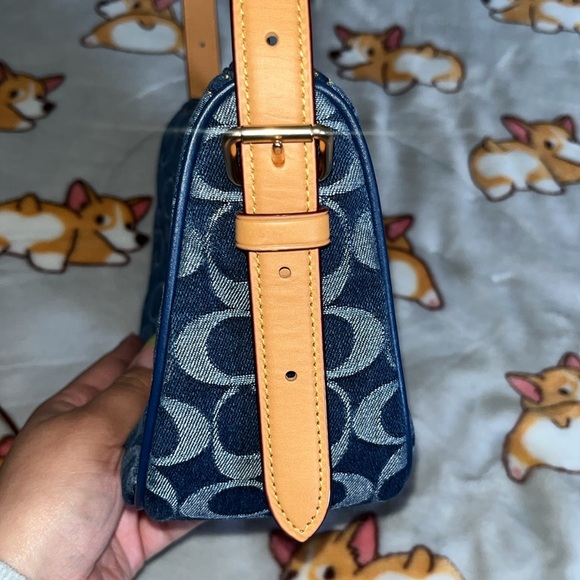 Coach Kailey Denim Shoulder Bag - Picture 8 of 10